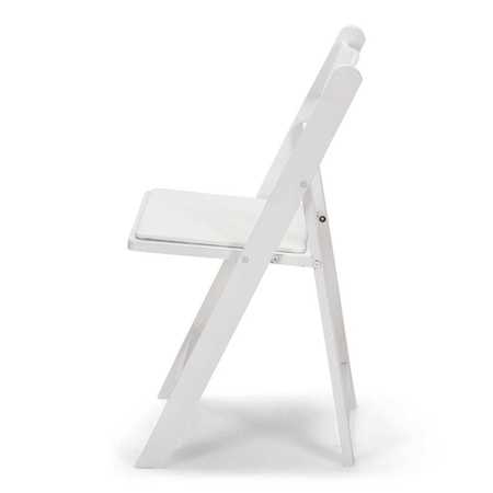 Atlas Commercial Products Wood Folding Chair, White WFC5WH